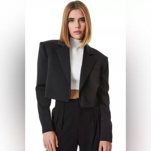 Alice + Olivia Cropped Shan Blazer